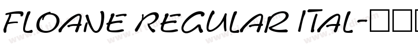 Floane Regular Ital字体转换